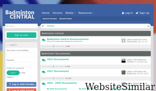 badmintoncentral.com Screenshot