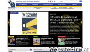 badmintoneurope.com Screenshot