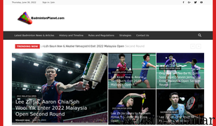 badmintonplanet.com Screenshot
