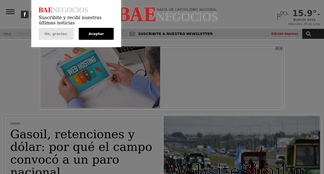 baenegocios.com Screenshot