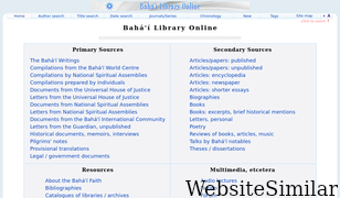 bahai-library.com Screenshot