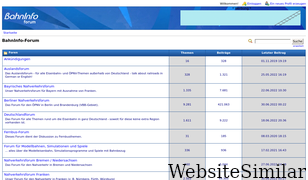 bahninfo-forum.de Screenshot