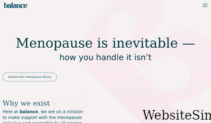 balance-menopause.com Screenshot