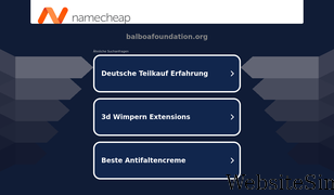 balboafoundation.org Screenshot