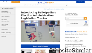ballotpedia.org Screenshot