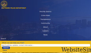 baltimorepolice.org Screenshot