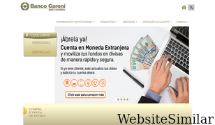 bancocaroni.com.ve Screenshot