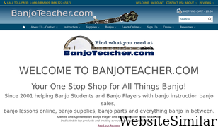 banjoteacher.com Screenshot