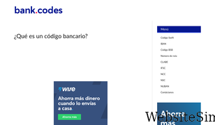 bank-codes.es Screenshot