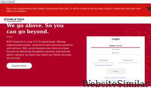 bankoftexas.com Screenshot
