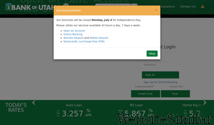 bankofutah.com Screenshot