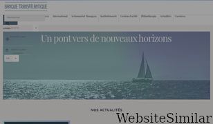 banquetransatlantique.com Screenshot