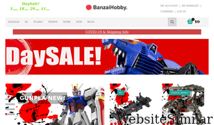 banzaihobby.com Screenshot