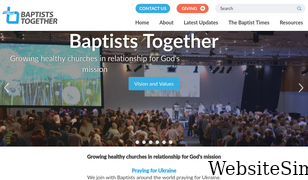 baptist.org.uk Screenshot