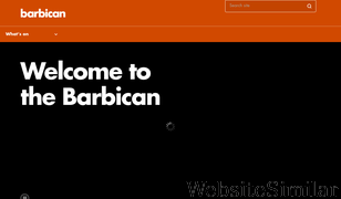barbican.org.uk Screenshot