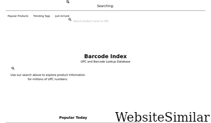 barcodeindex.com Screenshot