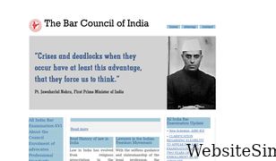 barcouncilofindia.org Screenshot