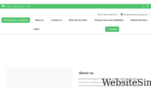 barendspsychology.com Screenshot