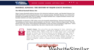 baseball-almanac.com Screenshot