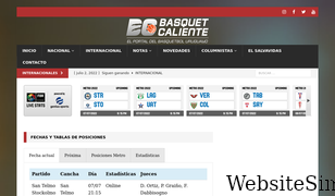basquetcaliente.com Screenshot