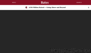 bates.edu Screenshot