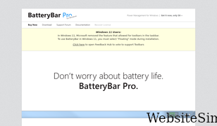 batterybarpro.com Screenshot