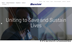 baxter.com Screenshot