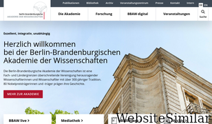 bbaw.de Screenshot