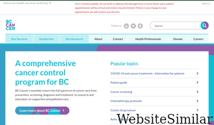 bccancer.bc.ca Screenshot