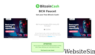 bchfaucet.info Screenshot