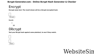 bcrypt-generator.com Screenshot