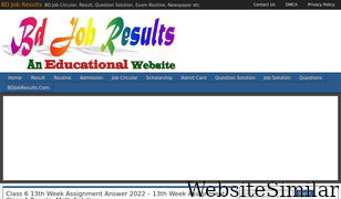 bdjobresults.com Screenshot