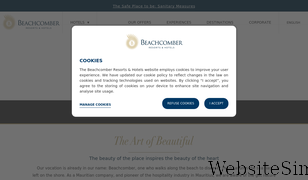 beachcomber-hotels.com Screenshot