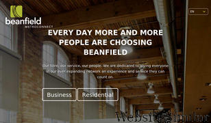 beanfield.com Screenshot