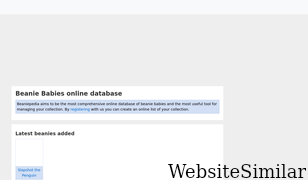 beaniepedia.com Screenshot