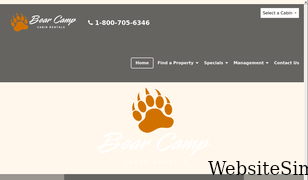 bearcampcabins.com Screenshot