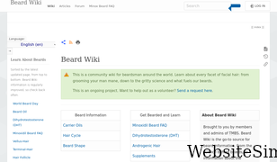 beardwiki.com Screenshot