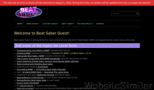 beatsaberquest.com Screenshot