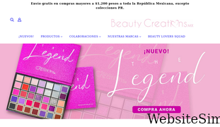 beautycreationscosmetics.com.mx Screenshot