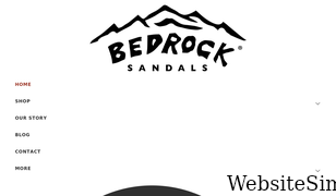 bedrocksandals.com Screenshot
