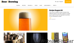 beerandbrewing.com Screenshot