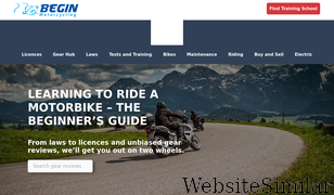 begin-motorcycling.co.uk Screenshot