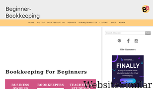 beginner-bookkeeping.com Screenshot