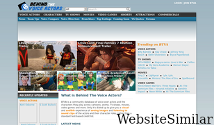 behindthevoiceactors.com Screenshot