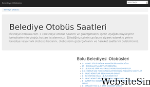 belediyeotobusu.com Screenshot