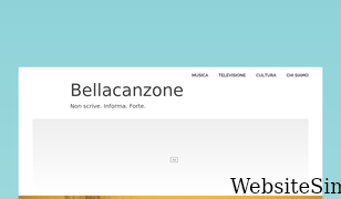 bellacanzone.it Screenshot