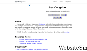 benjamincongdon.me Screenshot