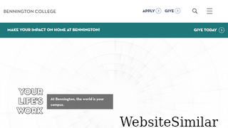 bennington.edu Screenshot