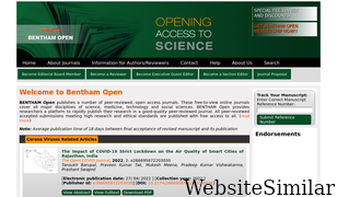 benthamopen.com Screenshot