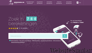 berekenen.nl Screenshot